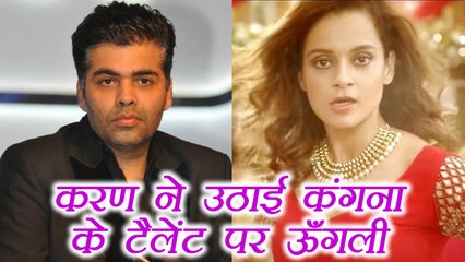 Karan Johar takes a DIG at Kangana Ranaut over her DIVA SONG | FilmiBeat