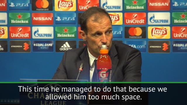 Messi beat Buffon because Juve gave him space - Allegri