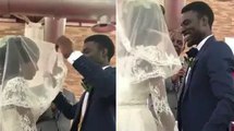 This Groom Has The Best Reaction When Lifting His Bride's Veil