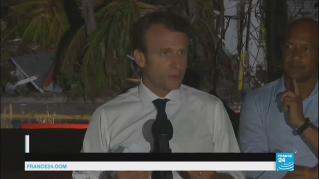 Macron à Saint-Martin : Que toutes celles et ceux qui le peuvent, restent sur l''île de Saint-Martin