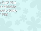 Hexagon Network  Ethernet Cable Cat7 Flat 100ft Black Shielded STP Network Cable Cat 7