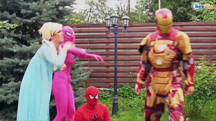 Spiderman Frozen Elsa Princess Anna Baby Prank W Hulk Pink Spidergirl Superheroes Episode 12 Video Dailymotion