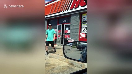Mother sends teenage son to buy 'blinker fluid'