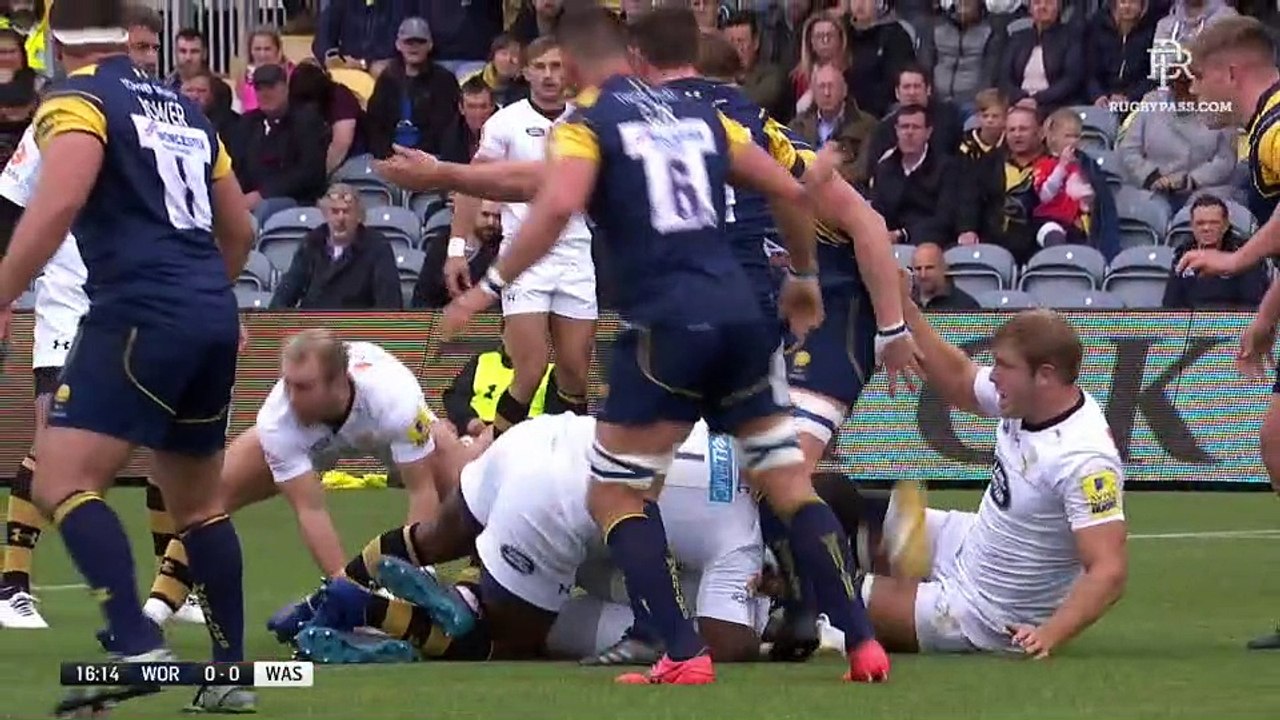 Worcester v Wasps - 1st Half - RD 2 - Aviva Premiership 2017:18