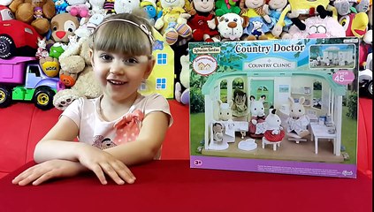 Первый пациент! Мультяшный обзор больницы Сильваниан Фэмилис / Sylvanian Families Country Doctor
