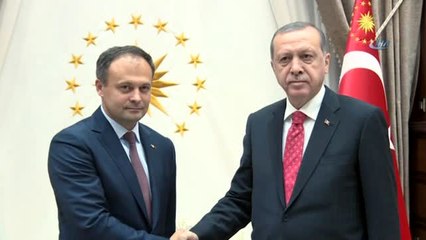 Cumhurbaşkanı Erdoğan, Moldova Parlamentosu Başkanı Andrıan Candu'yu Kabul Etti