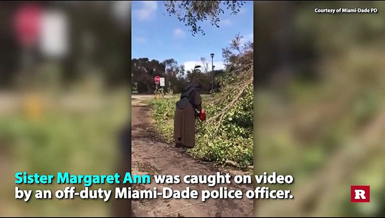Nun with a chain saw helps with Irma cleanup | Rare News