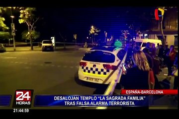 España: desalojan templo 'La Sagrada familia' tras falsa alarma terrorista