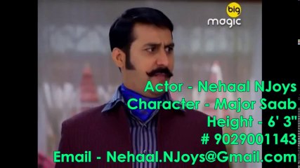 Actor Nehaal as Khaddoos Major in Comedy show Hum Panch Phir Se