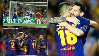 Barcelona 3-0 Juventus Lionel Messi stars in rout