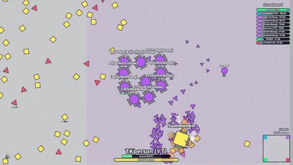 Diep.io - Playing 10 Overlords at once (Multiboxing)