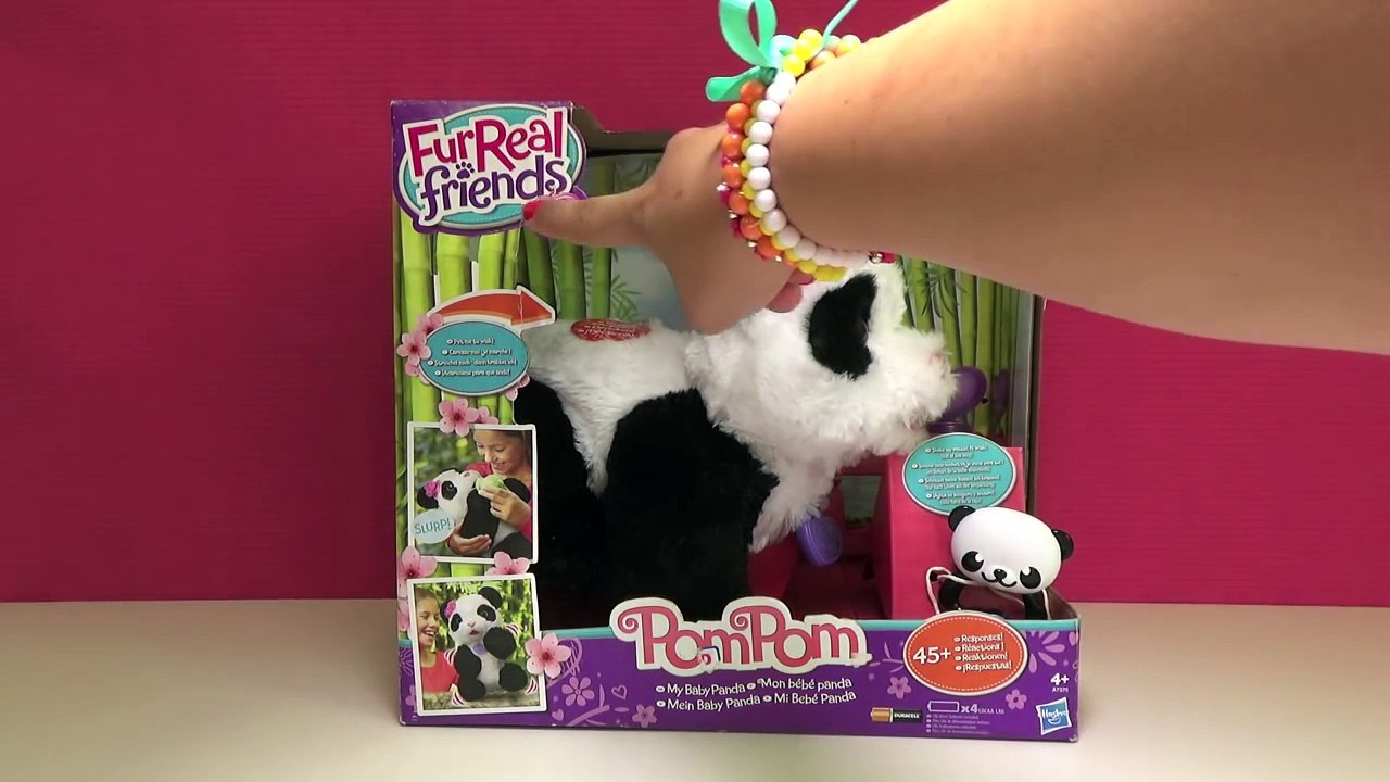 Pom Pom Mi Bebé Panda Oso Panda en español juguetes Furreal Friends Pom Pom My Baby Panda