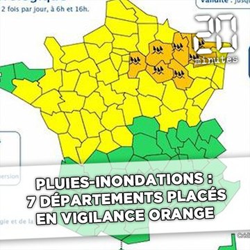 Pluies-inondations : 7 départements placés en vigilance orange