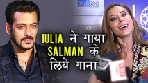 Salman Khan's Girlfriend Iulia Vantur Sings Lag Ja Gale For Salman Khan