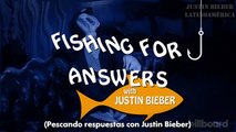 Justin Bieber respondiendo preguntas para Billboard new