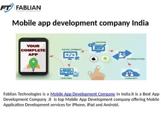 Mobile App Development Company in India