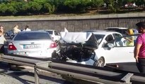 TEM’de zincirleme trafik kazası: Trafik durma noktasına geldi