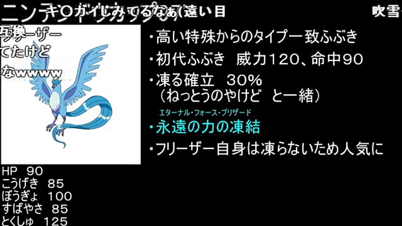 初代 フリーザー イメージポケモンコレクション