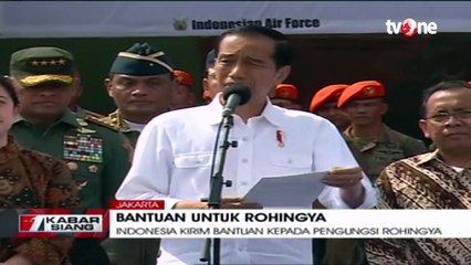 Jokowi Melepas Bantuan Kemanusiaan Indonesia untuk Rohingya