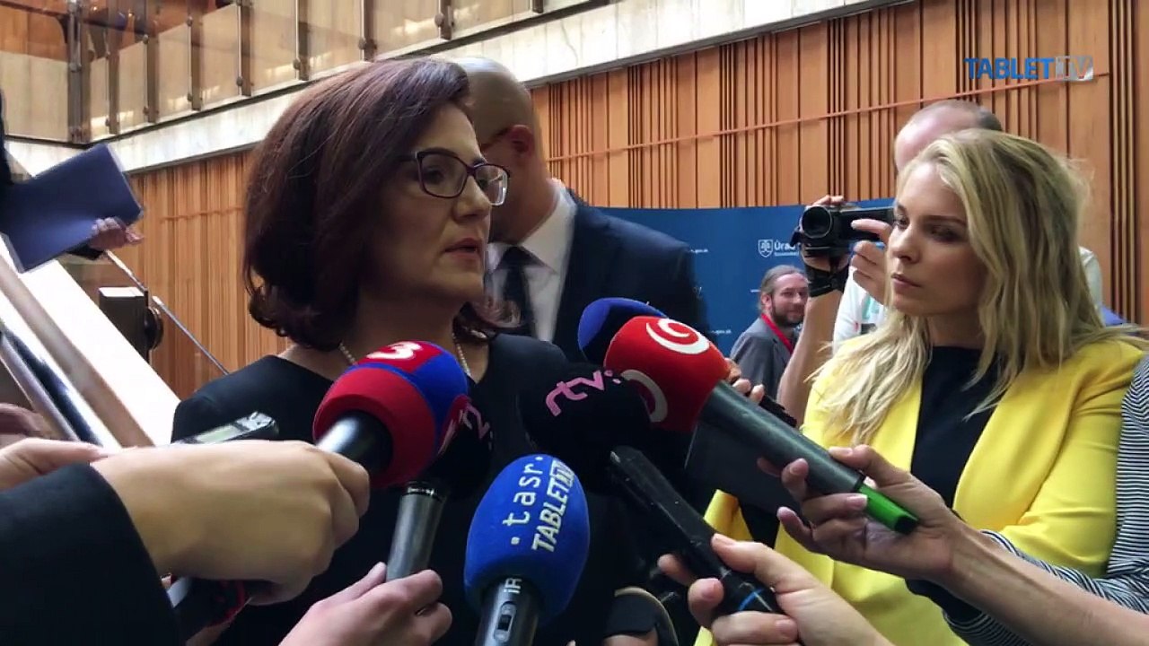 ZÁZNAM: Ministerka školstva M. Lubyová po rokovaní vlády