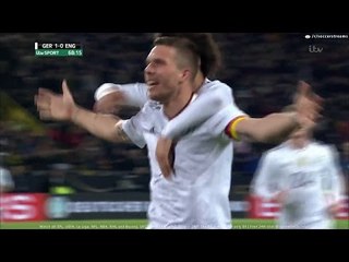 Lukas Podolski Amazing Goal - Germany vs England 2017 - International Friendly