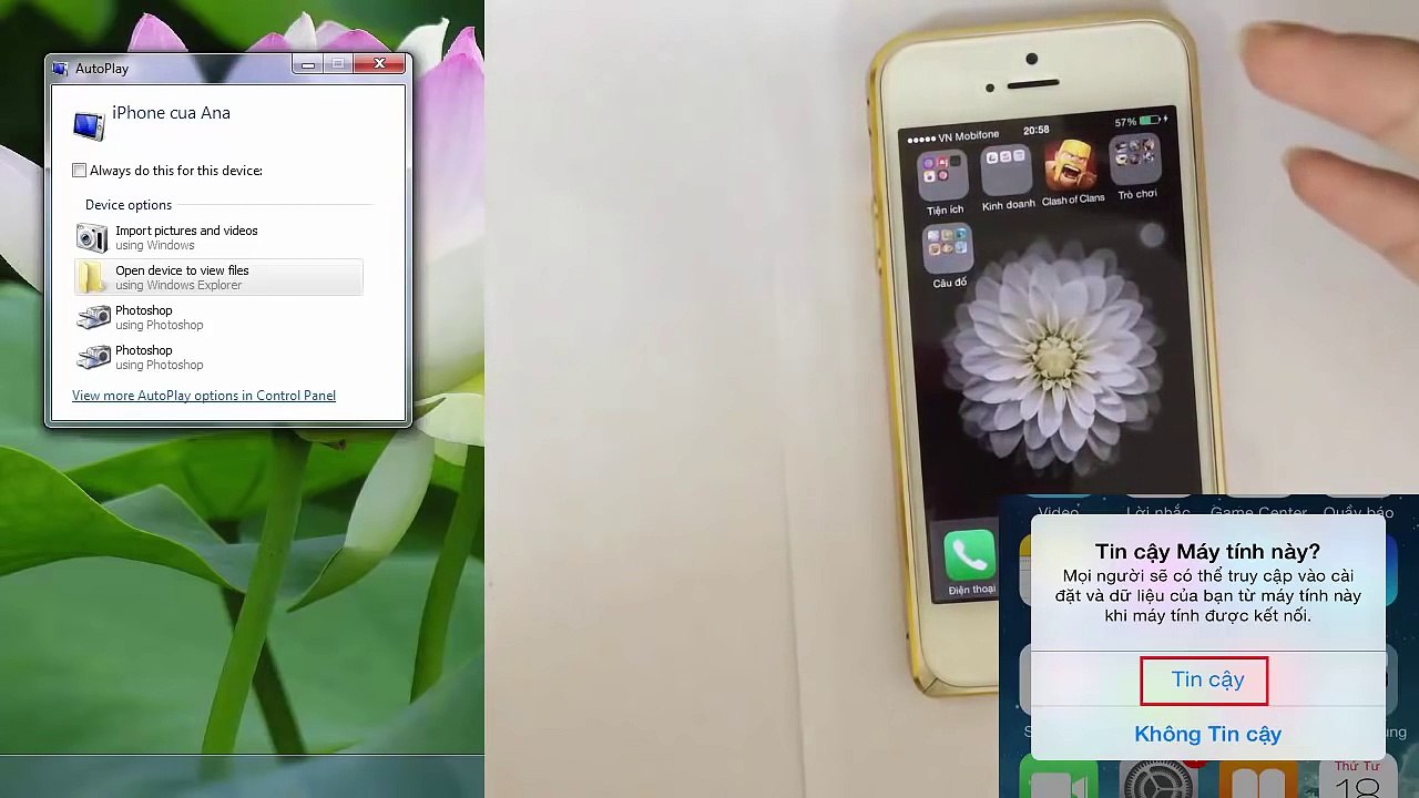 Cách kết nối iPhone với máy tính qua iTunes