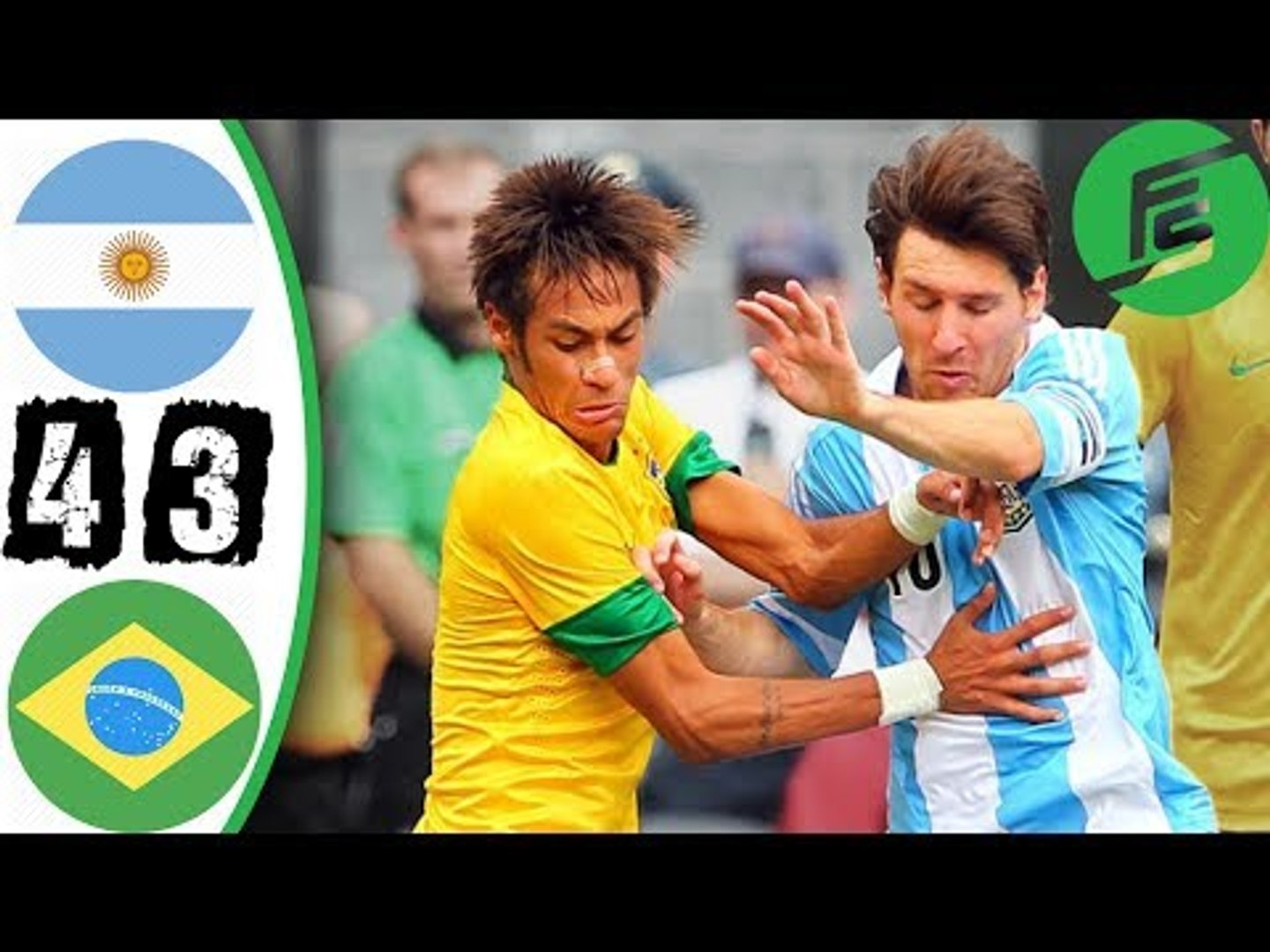 Argentina Vs Brazil 4 3 Highlights Goals 09 June 12 Video Dailymotion