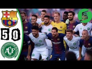Barcelona vs Chapecoense 5-0 - Highlights & Goals - 07 August 2017