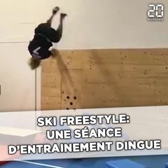 Un skieur freestyle dévoile une séance d'entraînement complètement dingue