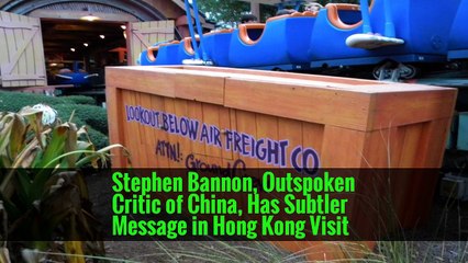 Stephen Bannon, Outspoken Critic of China, Has Subtler Message in Hong Kong Visit
