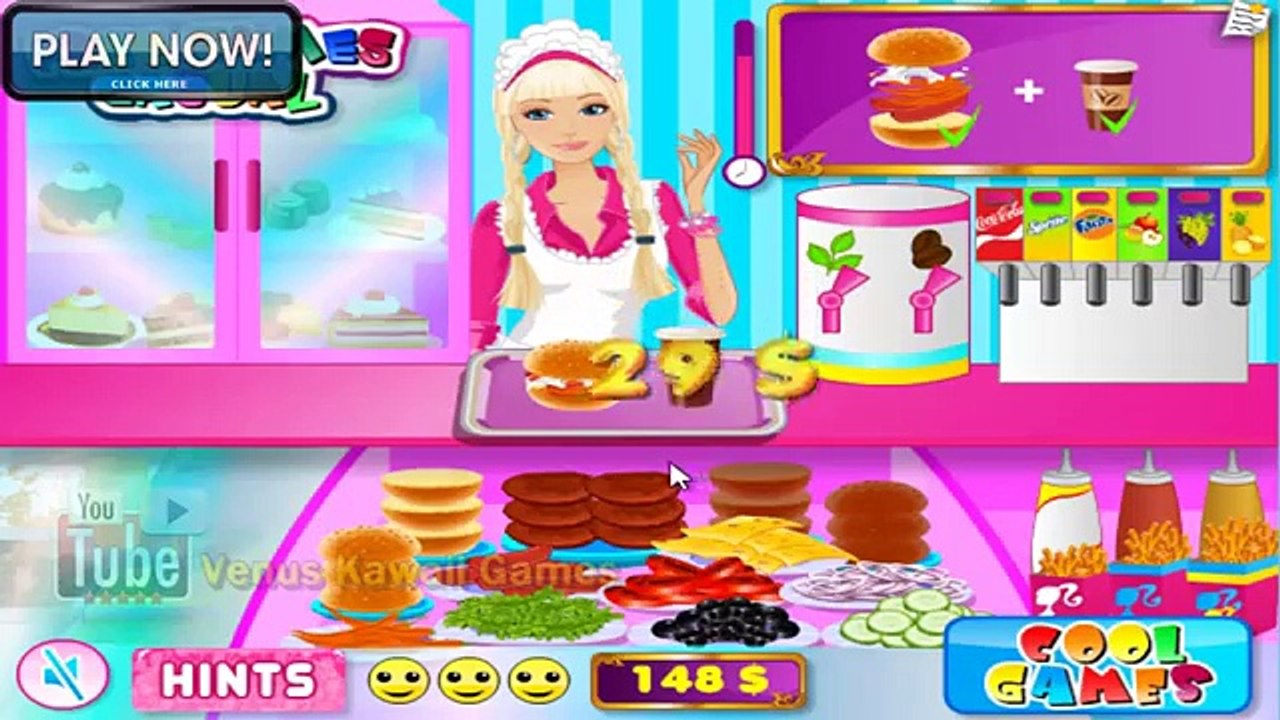 Barbie Fun Cafe Restaurant Game Walkthrough Level 1