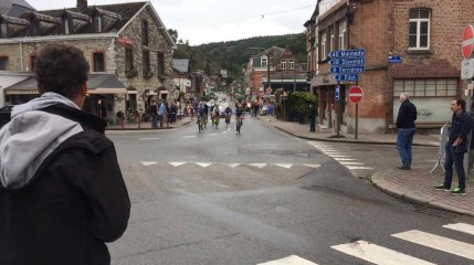 Grand Prix de Wallonie 2017 : Passage du groupe de tête à Hamoir