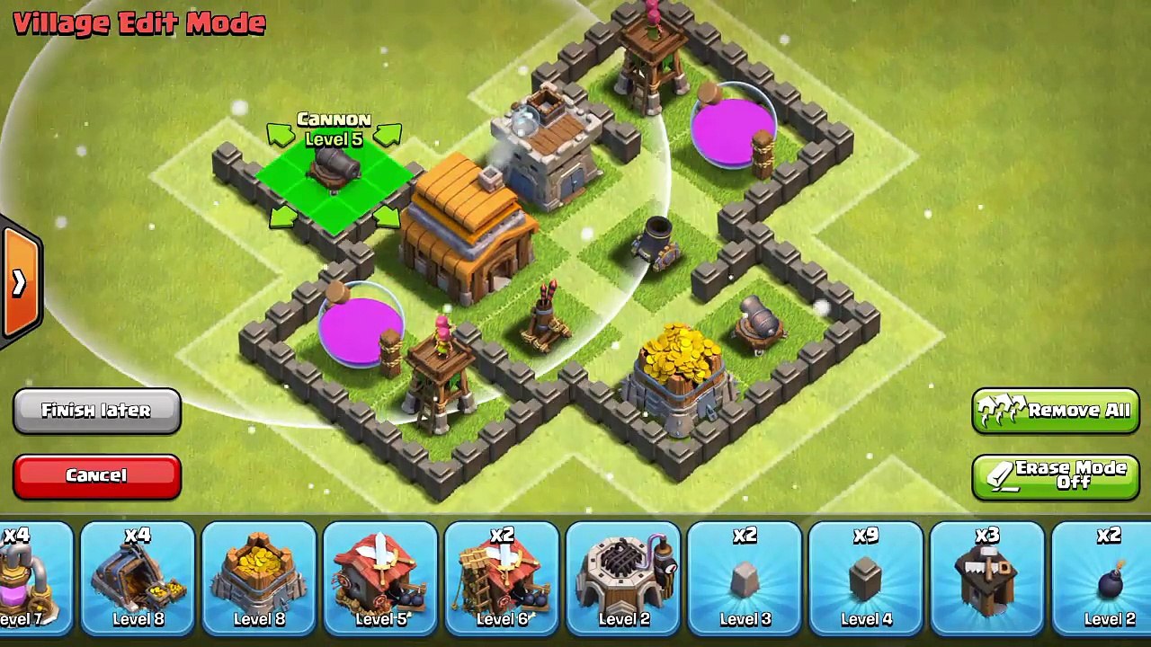 Clash Of Clans - Best Town hall 4 defense/Trophy base layout + Defense Replays