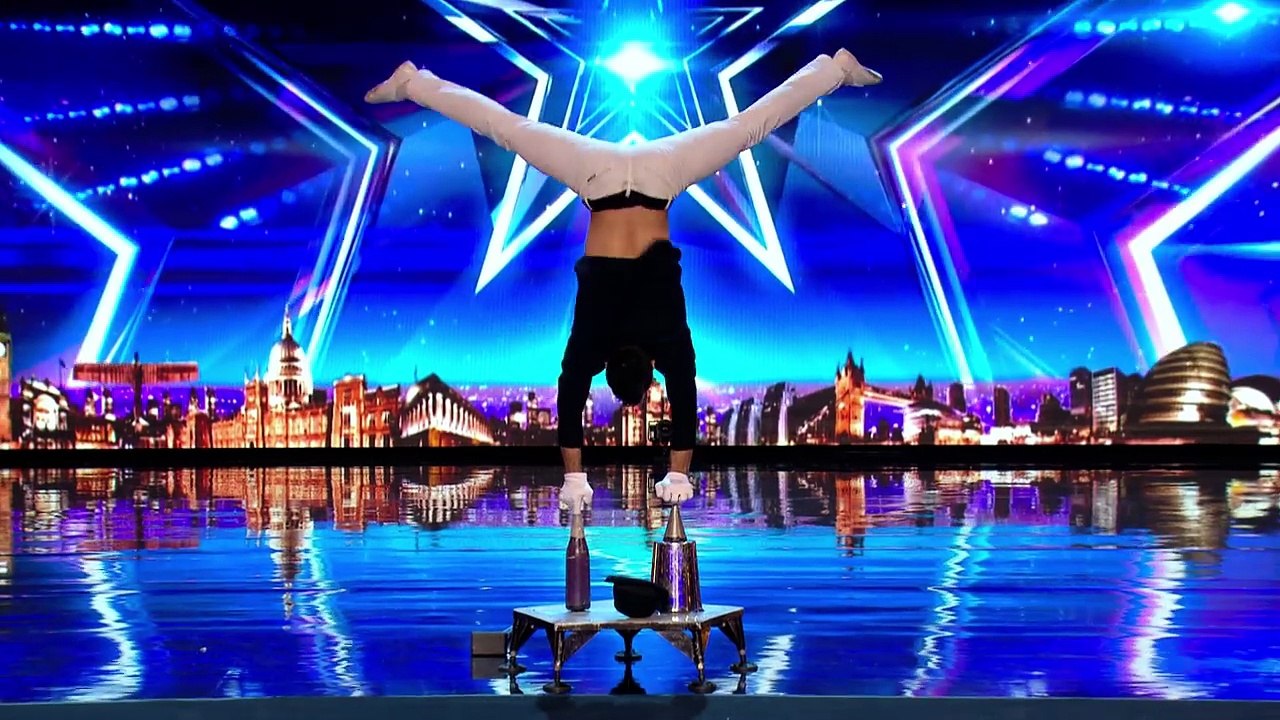 Acrobat Christian Stoinev & dog Percy leave the Judges in a spin_ Britain’s Got More Talent 2017