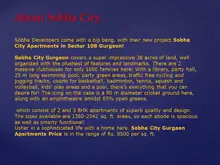 Sobha city 3/4  bhk Apartment