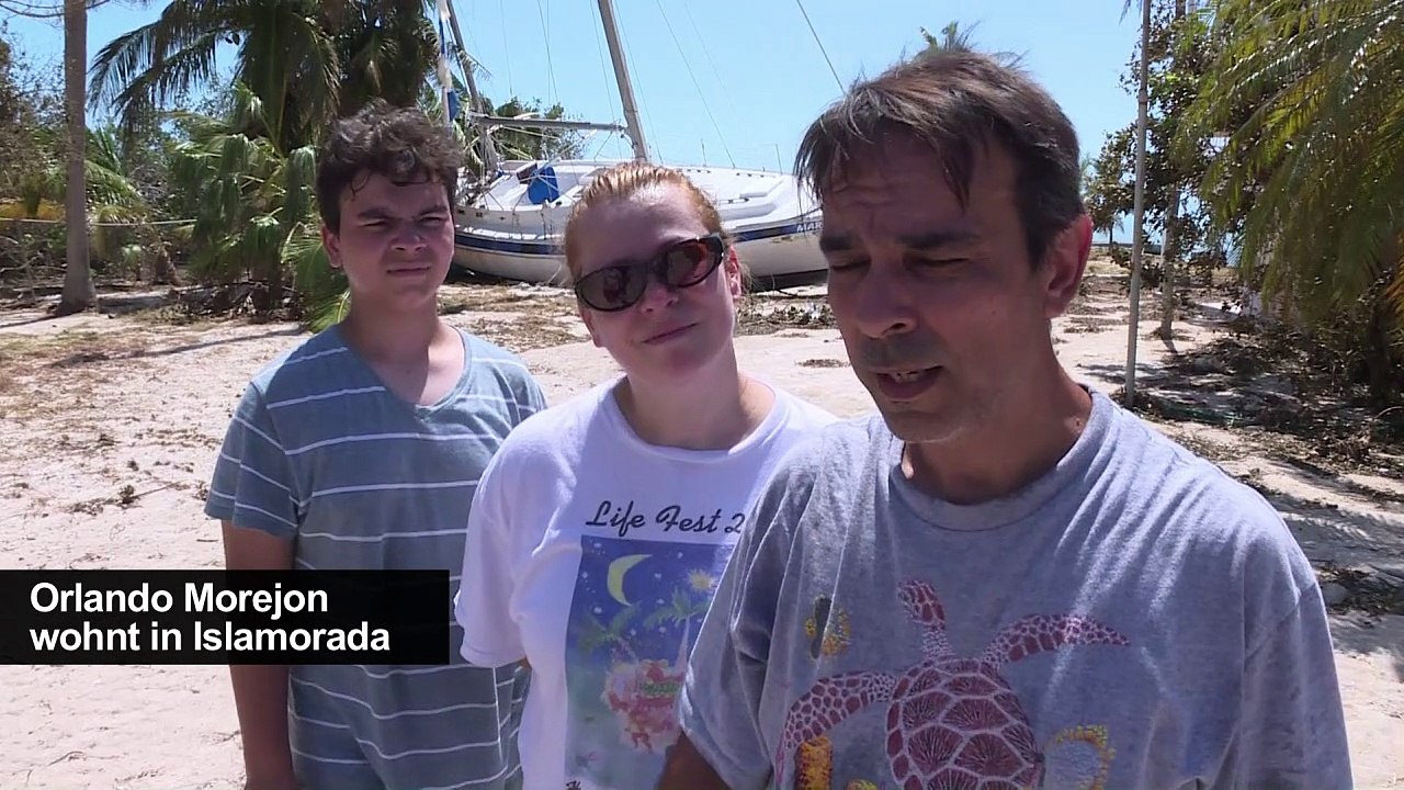 "irma" hinterlässt trümmer auf den florida keys