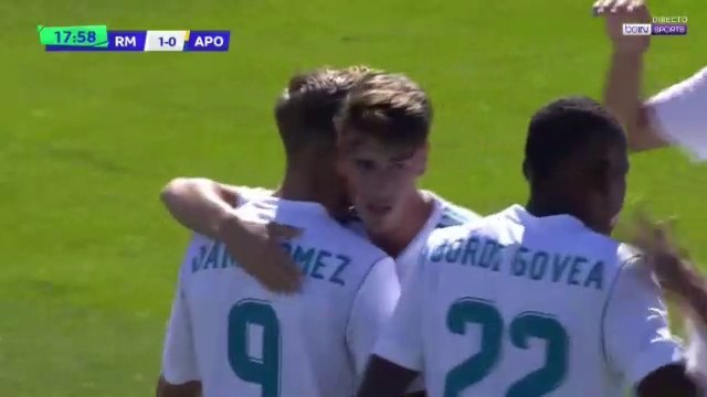 Dani Gomez Goal HD - Real Madrid U19 1-0 APOEL Nicosia U19 12.09.2017