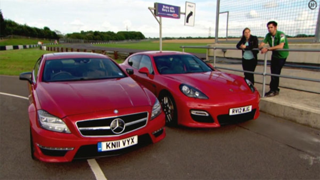 Porsche Panamera Turbo vs  Mercedes-AMG E63 S  evo drag races