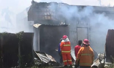 Gudang Penimbunan BBM di Aceh Terbakar