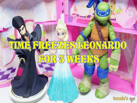 TIME, FREEZES, LEONARDO, FOR ,3 WEEKS, TOYS PLAY ,PRINCESS ELSA ,ALICE THROUGH LOOKING GLASS, FROZEN ,DISNEY ,PIXAR ,TE