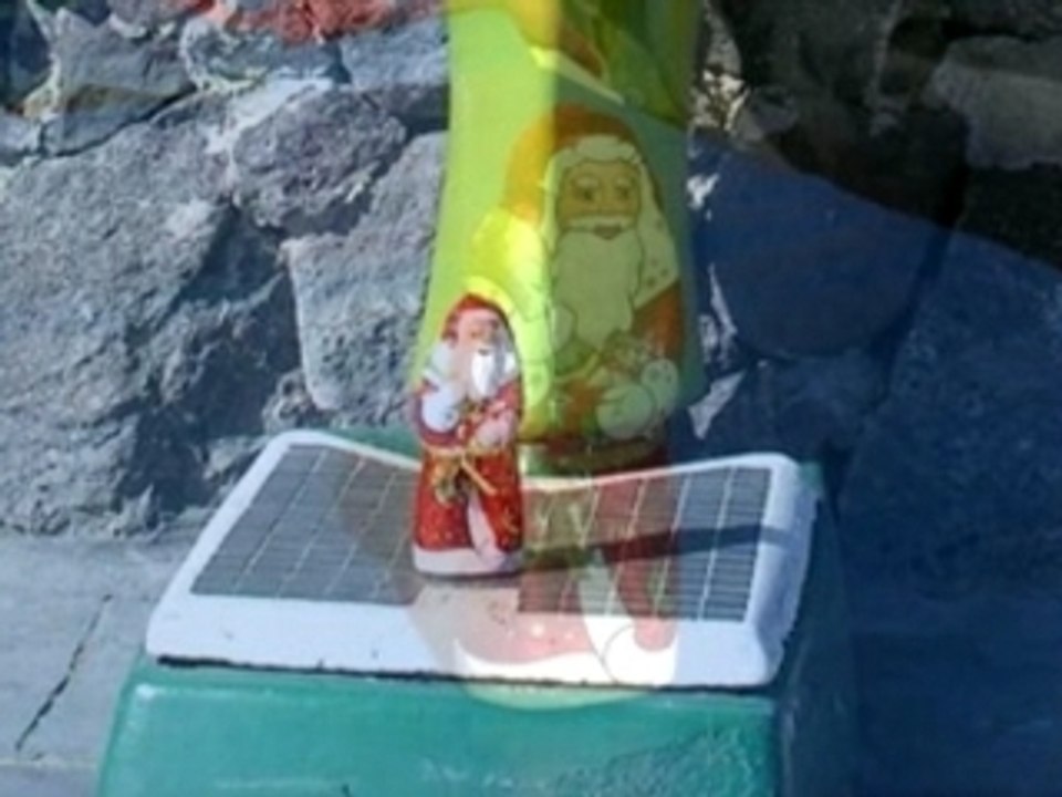 Weihnachtsmann auf urlaub