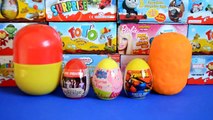 Huge Play-Doh surprise Eggs Peppa Pig Spiderman One Direction Kinda surprise Dora the explorer
