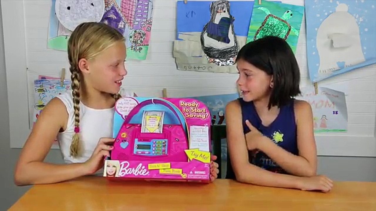 Barbie Shop n Save Electronic Purse Bank Saving Real Money Dollars and coins Unboxing
