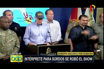 Download Video: EEUU: intérprete de signos de Florida causa furor en las redes sociales