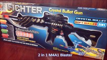 M4A1 gun toy blaster with foam dart and orbeez
