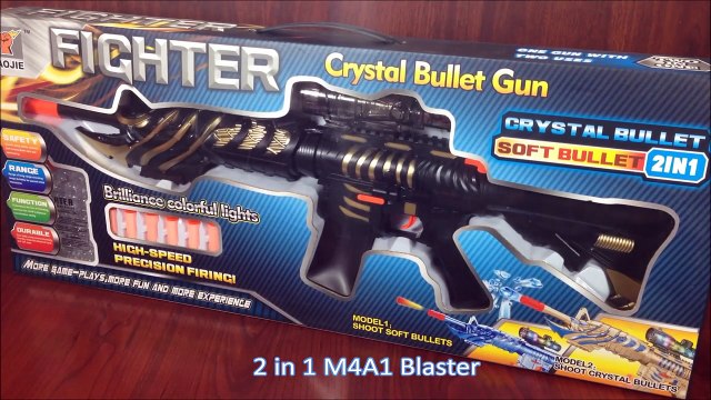 M4A1 gun toy blaster with foam dart and orbeez
