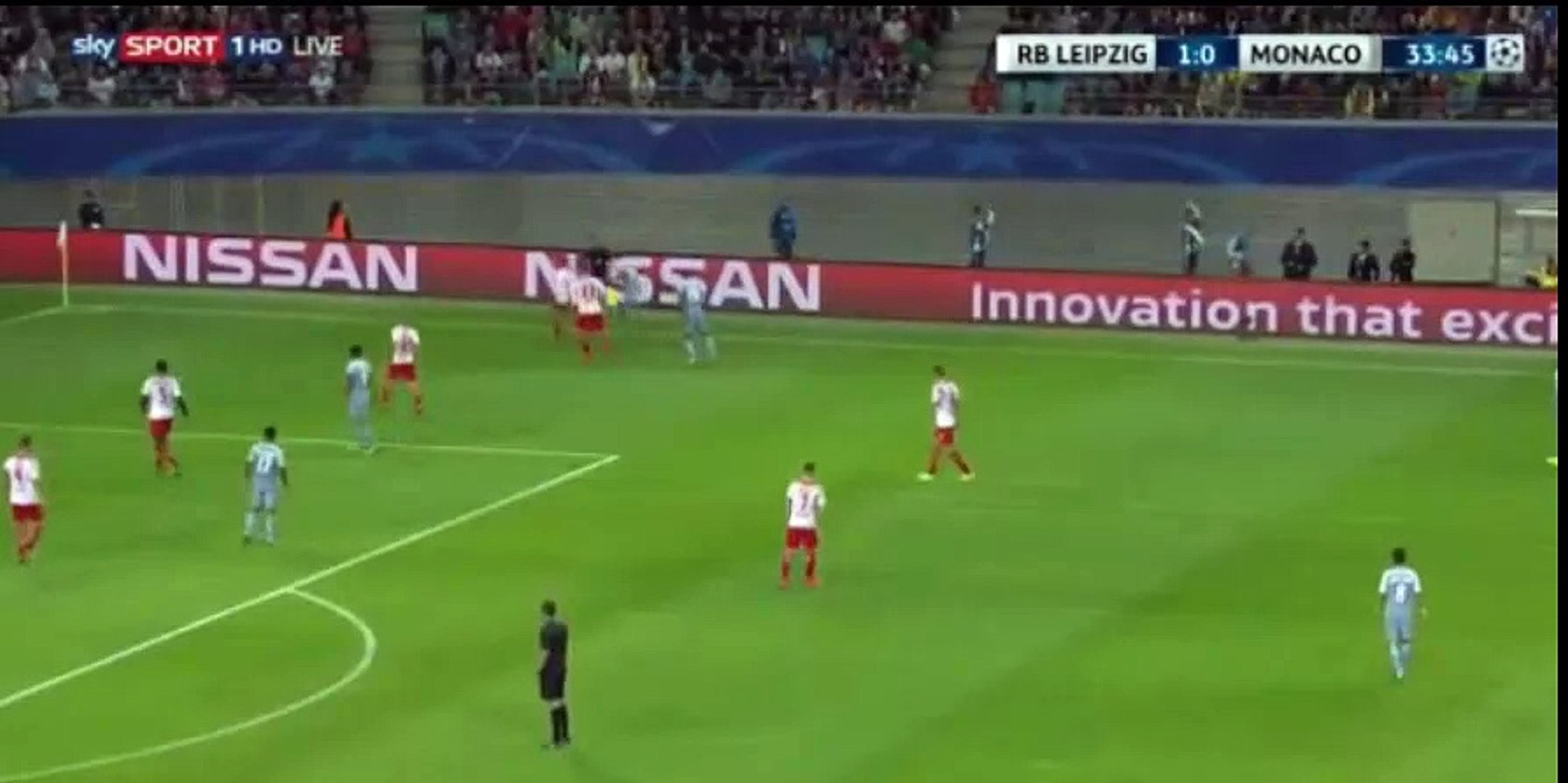 RB Leipzig 1-1 Monaco 13/09/2017 Youri Tielemans Goal 34' Champions League  HD Full Screen - Vidéo Dailymotion
