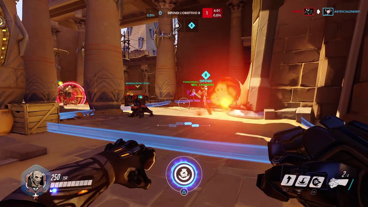Doomfist cratered trophy (hit 6 people with ultimate)