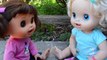 Baby Alive Molly And Bella Become Friends At Recess! - Baby Alive Videos
