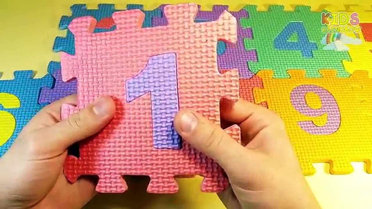 12345678910 Numbers Puzzle 12345 Numeros Aprender Learn 123 Videos Foam Rompecabezas Para